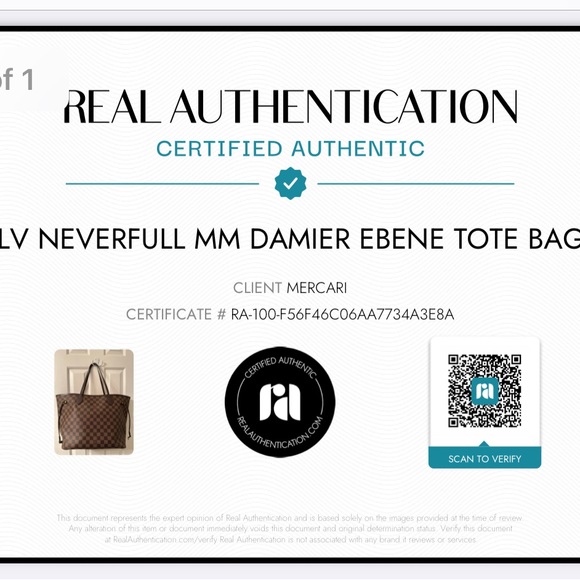 LV Neverfull Mm Damier Ebene Tote Bag - Picture 17 of 17